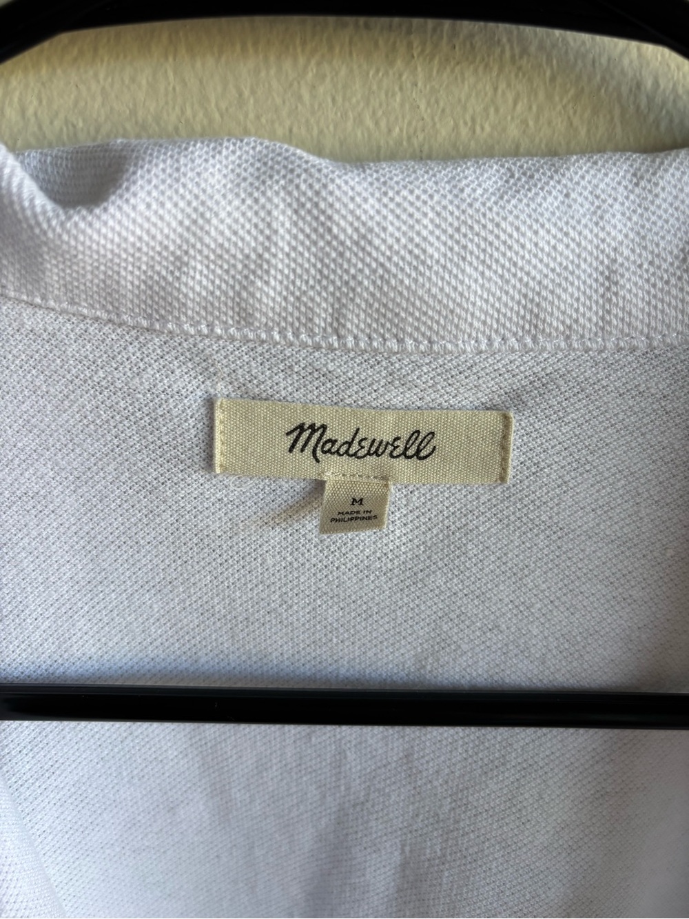 Madewell White Cropped Button-Front Top Medium 100% Natural Fibers - Picture 2 of 5